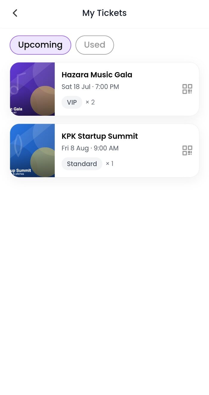 My Tickets in Planifya